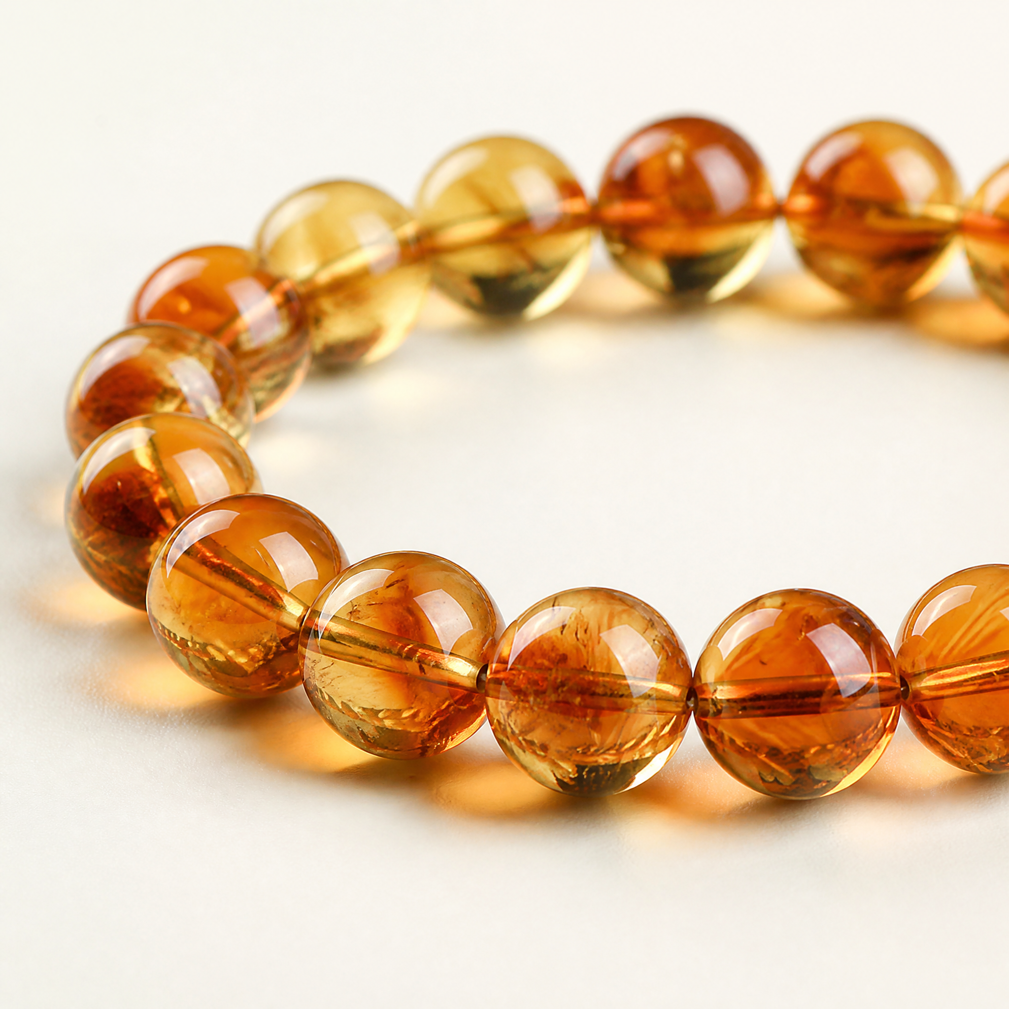 Citrine Pyramid Bracelet