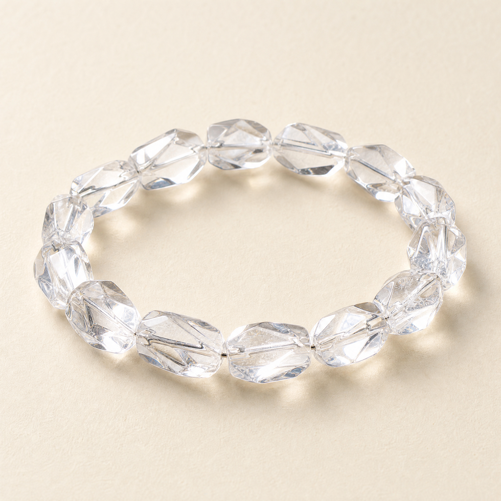 Freeform Clear Quartz Bracelet