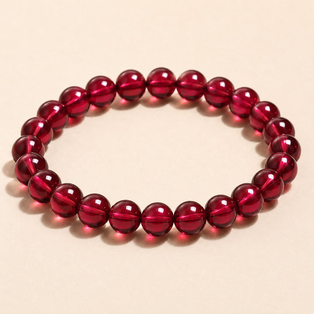 Wine Red Garnet Bracelet