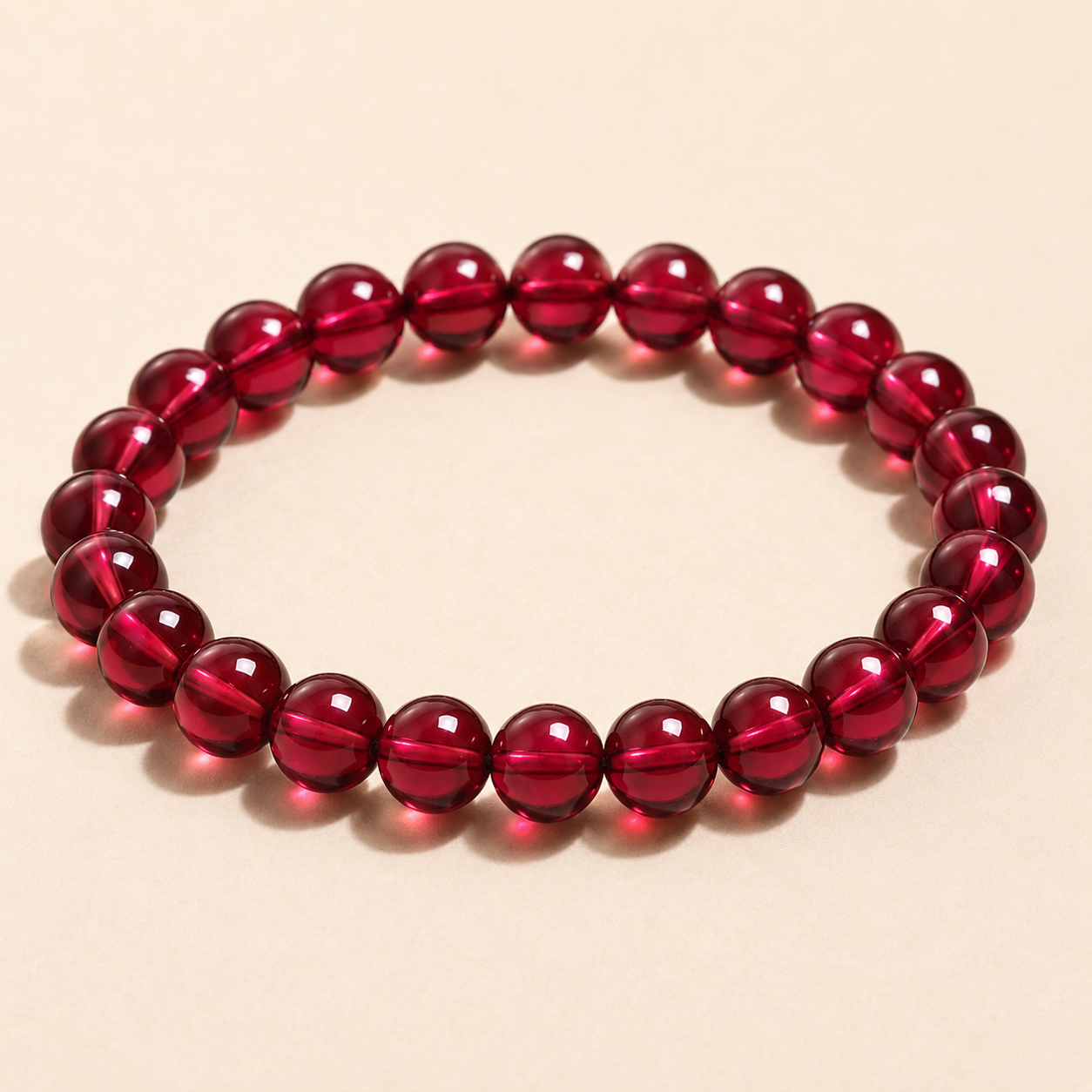 Wine Red Garnet Bracelet