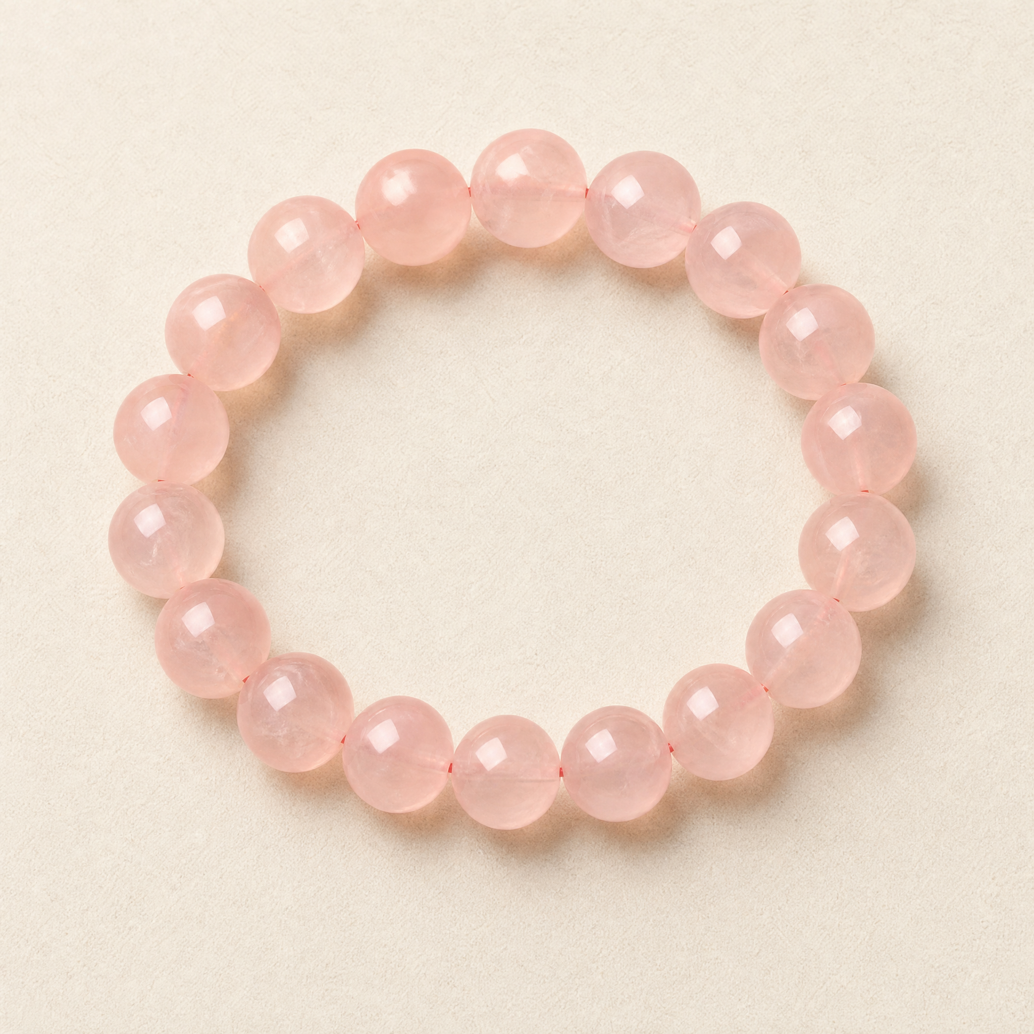 Grapefruit Madagascar Rose Quartz Bracelet