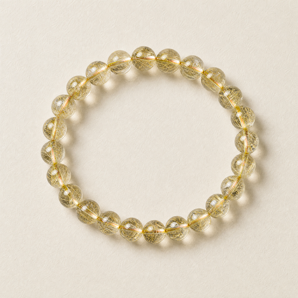 Golden Rutilated Quartz Bracelet