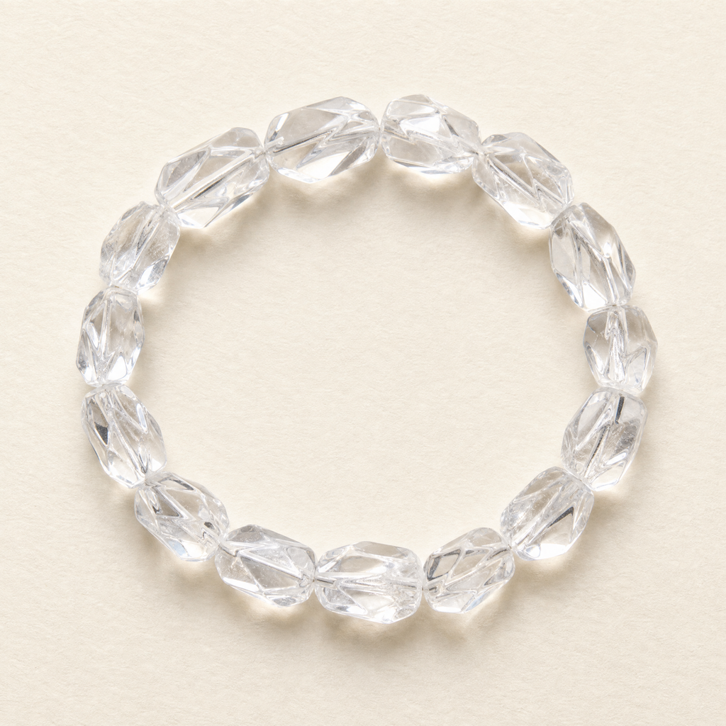 Freeform Clear Quartz Bracelet