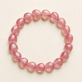 Strawberry Quartz Heart Bracelet