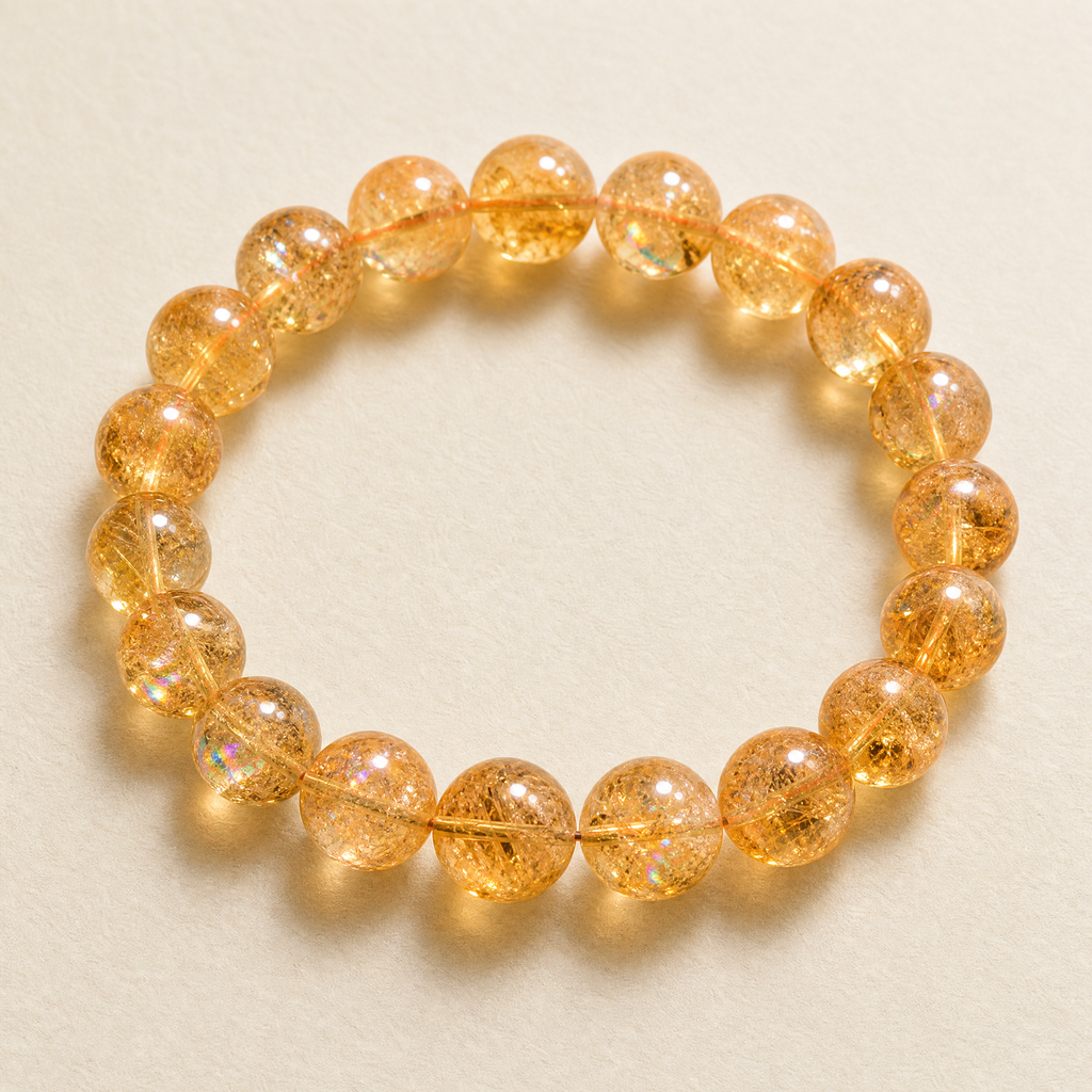Yellow Azeztulite Bracelet